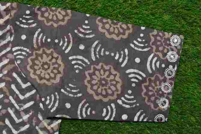 Dabu Customised Blouse with Mirrorwork - SSEthnics