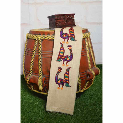 Black Cotton Blouse with Embroidery - SSEthnics