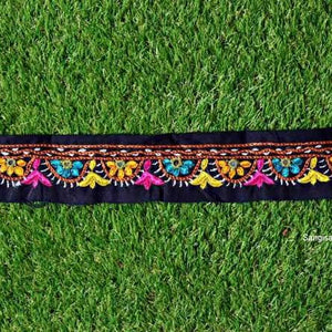 Kutch Paako and Ahir Embroidered Border - SSEthnics
