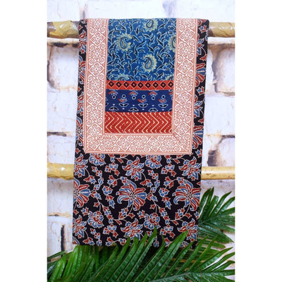 Ajrakh Cotton Patchwork Kurti- SSEthnics