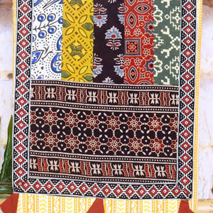 Ajrakh Cotton Patchwork Kurti- SSEthnics