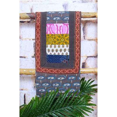 Ajrakh Cotton Patchwork Kurti- SSEthnics