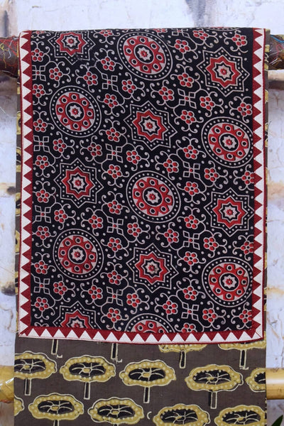 Ajrakh Cotton Patchwork Kurti- SSEthnics