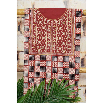 Cream Bagh Hand Embroidered Cotton Kurti