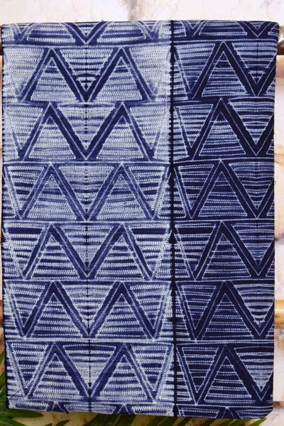 Blue Nui Shibori Tie-Dye Cotton Kurti Fabric