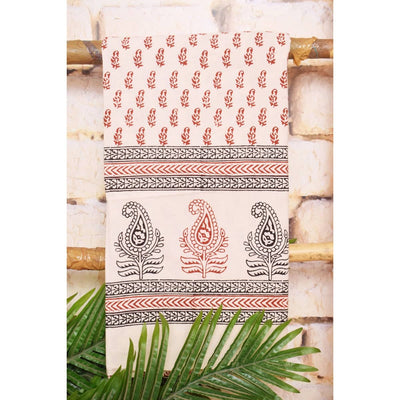 Bagh Block Print Embroidered Kurti Fabric