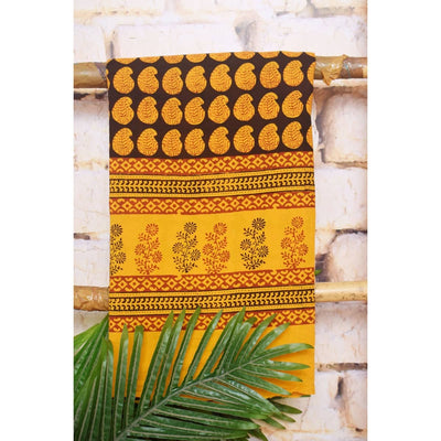 Bagh Block Print Embroidered Kurti Fabric