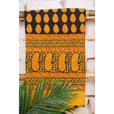 Bagh Block Print Embroidered Kurti Fabric