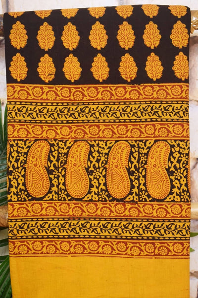 Bagh Block Print Embroidered Kurti Fabric