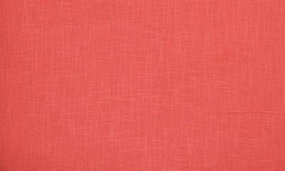 Carrot Red Slub Cotton Woven Fabric