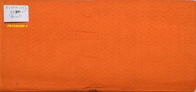 Orange Dobby Handloom Plain
