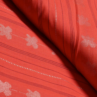 Orange Self Cotton Woven Fabric (Cut Piece 90 CM)