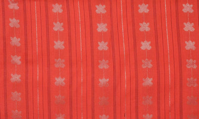 Orange Self Cotton Woven Fabric (Cut Piece 90 CM)