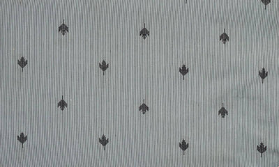 Grey Self Cotton Woven Fabric