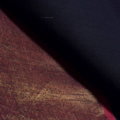 Black Half-Half Cotton Woven Fabric