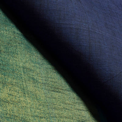 Blue Half-Half Cotton Woven Fabric
