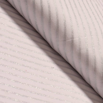 Cream Self Cotton Woven Fabric