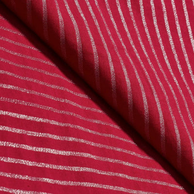 Magenta Self Cotton Woven Fabric