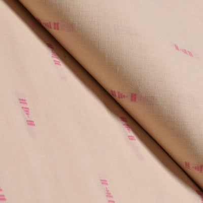 Cream Self Cotton Woven Fabric