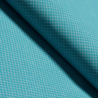 Blue Self Cotton Woven Fabric