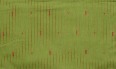 Green Self Cotton Woven Fabric