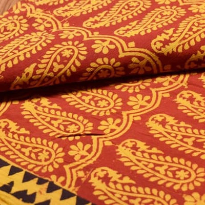 Madder Bagh Cotton Block Print Fabric - SSEthnics