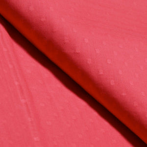Coral Self Cotton Woven Fabric
