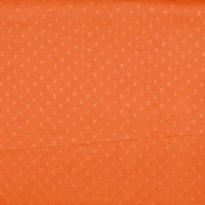 Orange Self Cotton Woven Fabric