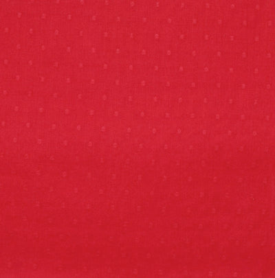 Dark Red Self Cotton Woven Fabric