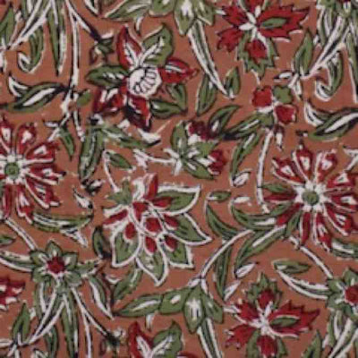 Brown Jaipuri Handblock Print - SSEthnics