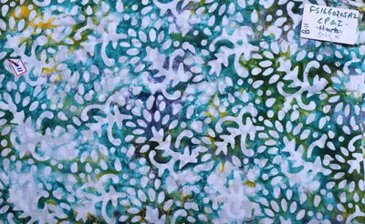 Multicolour Hand Wax Batik Cotton Fabric - SSEthnics