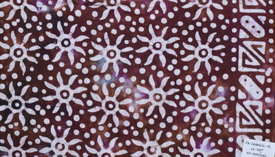 Black Hand Wax Batik Cotton Fabric - SSEthnics