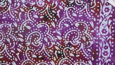 Black Hand Wax Batik Cotton Fabric - SSEthnics