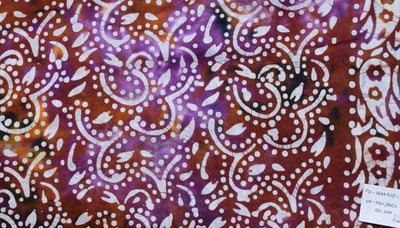 Black Hand Wax Batik Cotton Fabric - SSEthnics