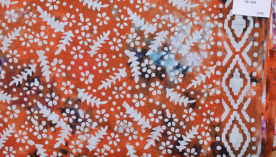 Black Hand Wax Batik Cotton Fabric - SSEthnics