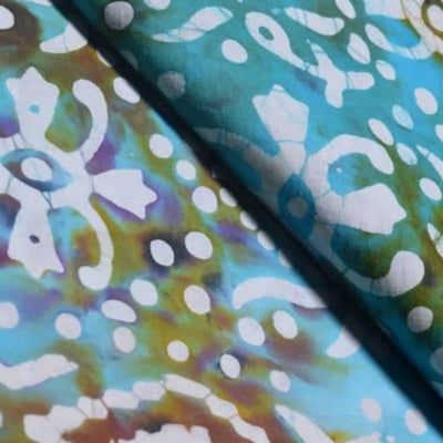 Special Wax Batik Cotton Block Print Fabric