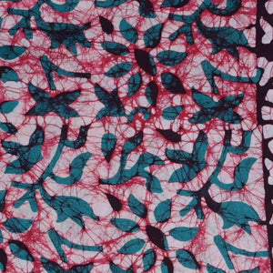 Black Hand Wax Batik Cotton Fabric - SSEthnics