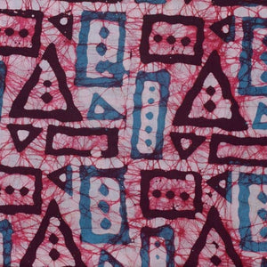 Black Hand Wax Batik Cotton Fabric - SSEthnics