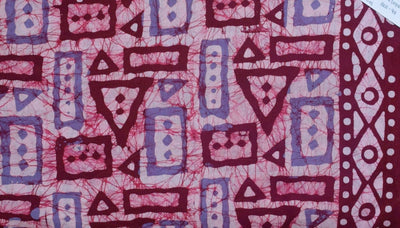 Black Hand Wax Batik Cotton Fabric - SSEthnics