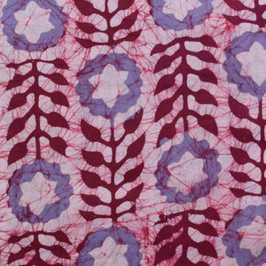 Black Hand Wax Batik Cotton Fabric - SSEthnics