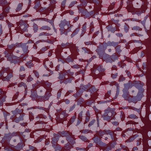 Black Hand Wax Batik Cotton Fabric - SSEthnics