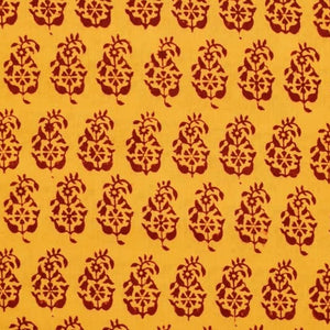 Yellow Bagh Cotton Handblock - SSEthnics