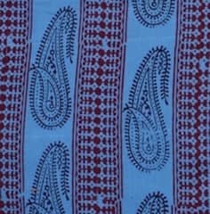 Blue Bagh Cotton Handblock - SSEthnics