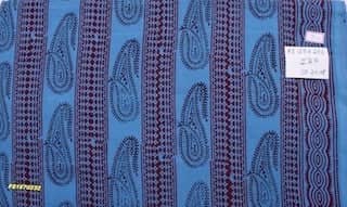 Blue Bagh Cotton Handblock - SSEthnics