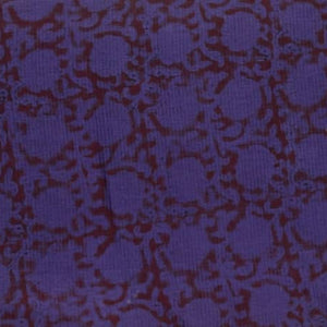 Purple Maheshwari Bagh Hand Block Print - SSEthnics