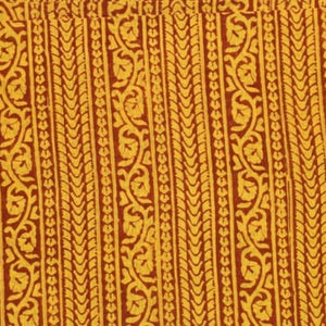 Yellow Maheshwari Bagh Hand Block Print - SSEthnics