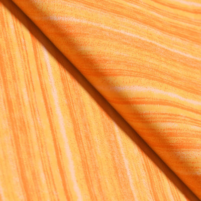 Yellow Sanganeri Inspired Screen Printed Fabric