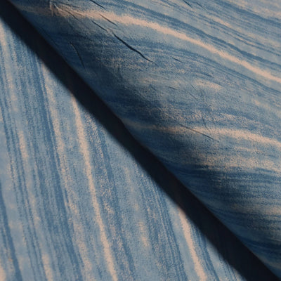 Blue Sanganeri Inspired Screen Printed Fabric