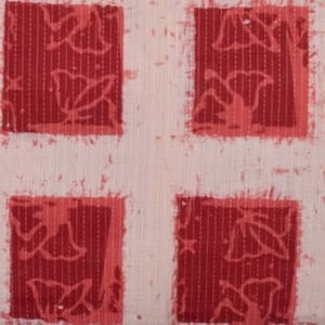 Maroon-Squares-Kantha-Cotton-Fabric