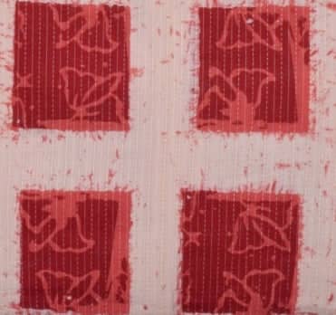 Maroon-Squares-Kantha-Cotton-Fabric